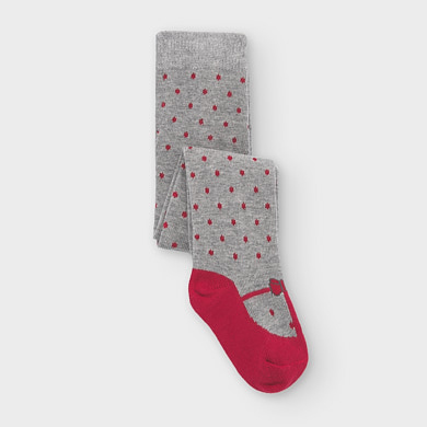 baby girl polka dot tights
