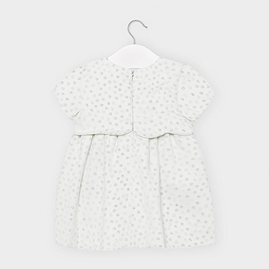 baby girl black and white polka dot dress