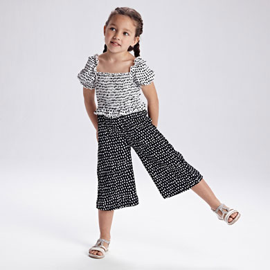 Polka Dot Jumpsuit Girl Black Mayoral