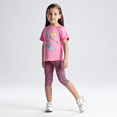 Set 2 Leggings Basic f/ür Baby Mayoral 0702 M/ädchen Rosa