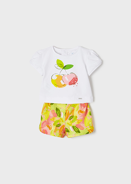 Just One You 3 months sizes Baby Girls' Lemon Top & Bottom Set