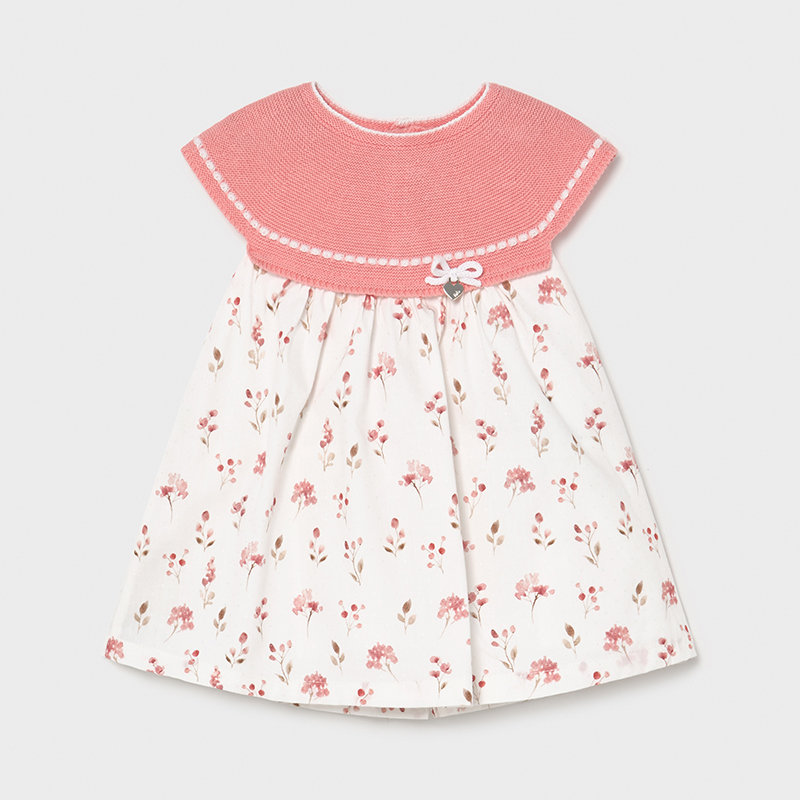 Robe Combinee Tricot Nouveau Ne Fille Smoothie Mayoral