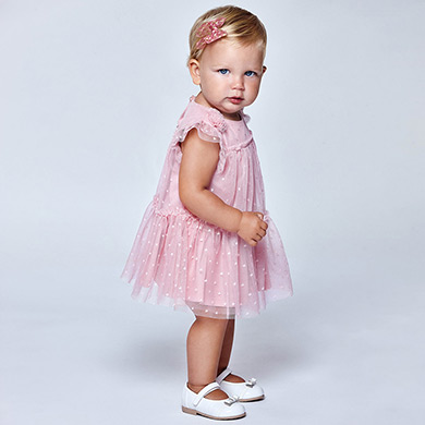 Robe tulle bébé fille Rosé | Mayoral ®