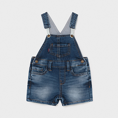 Salopette Soft Jean Ecofriends Courte Bebe Garcon Jean Mayoral