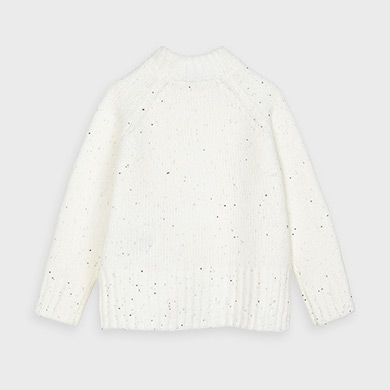 white sequin jumper