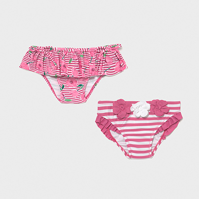 Set 2 Maillots De Bain Culotte Bebe Fille Camelia Mayoral