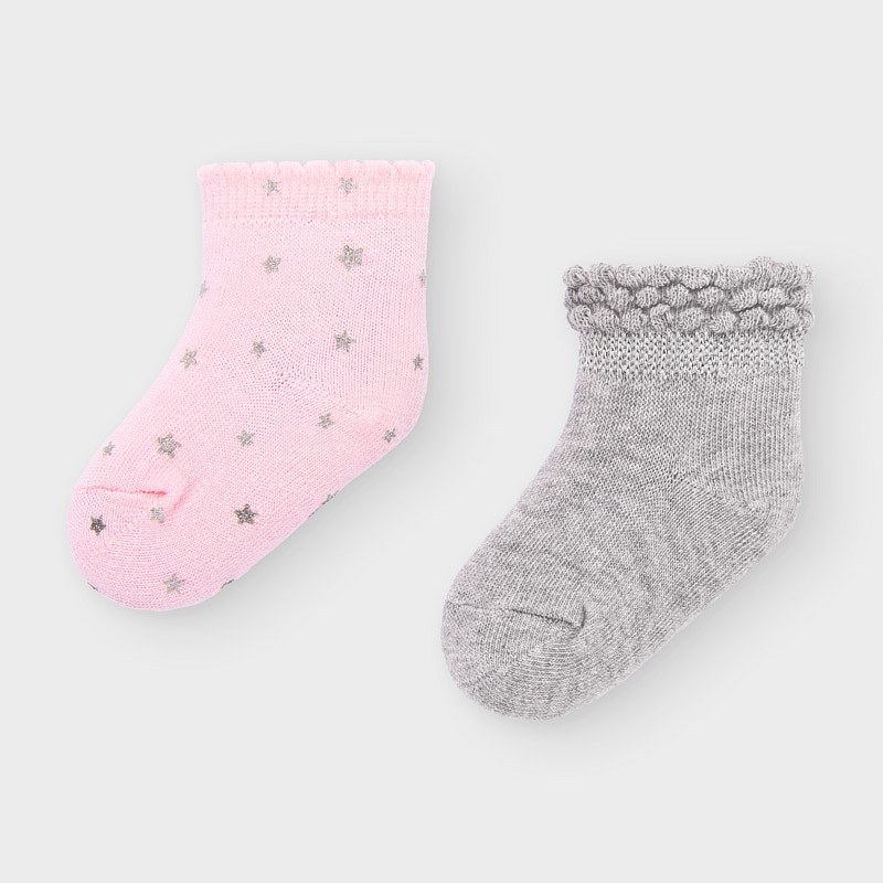 pink newborn socks