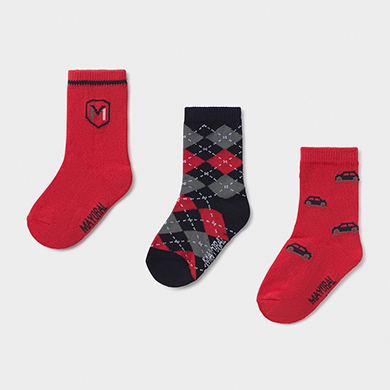 baby boy red socks