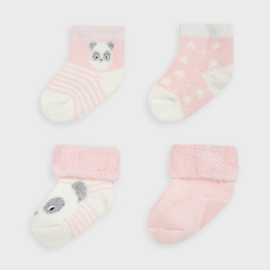 pink newborn socks