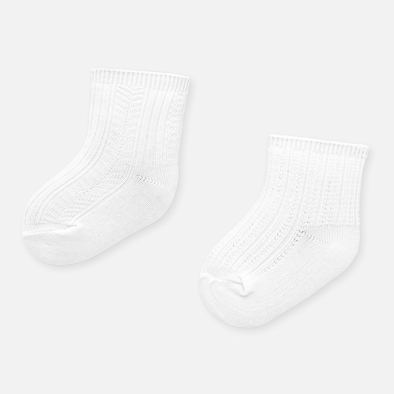 newborn baby white socks