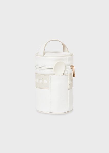 Set Porte Repas Et Sac Isotherme Similicuir Bebe Ecru Mayoral