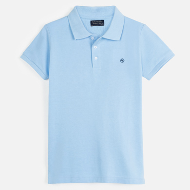 Sky blue childrens polo shirts clearance