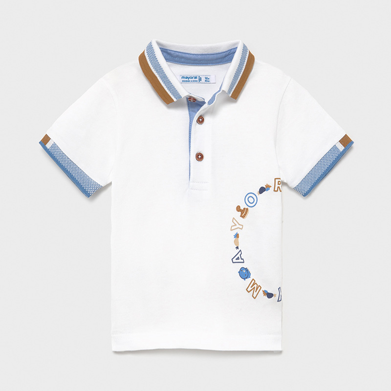 baby white polo