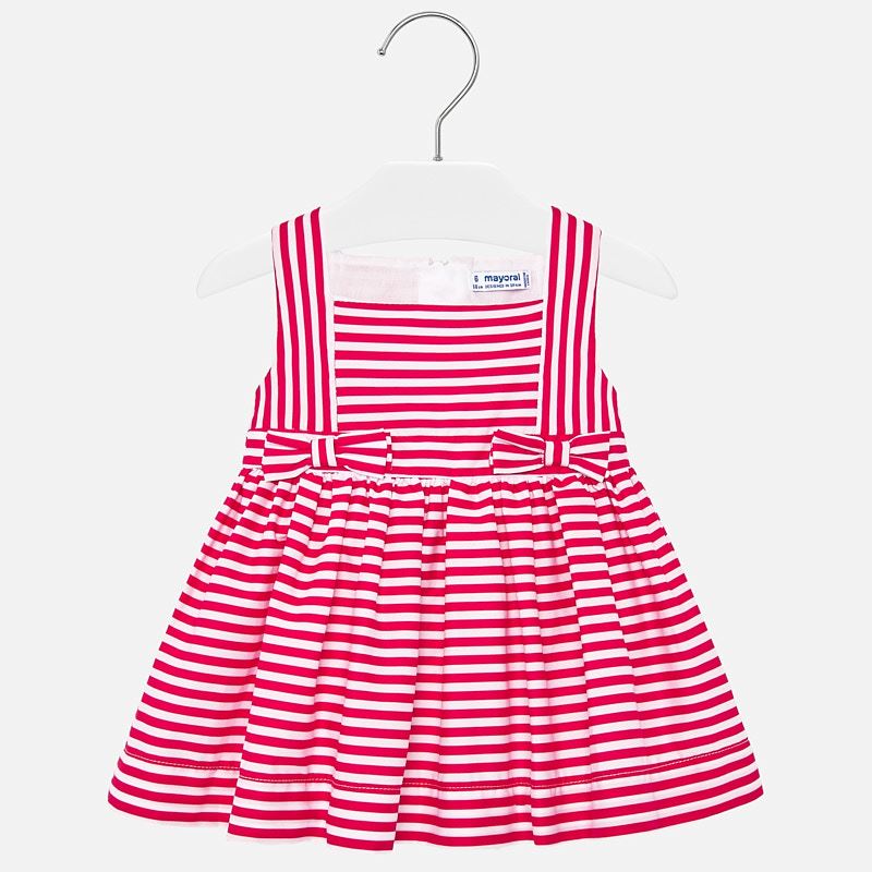 Sleeveless Striped Dress For Baby Girl Strawberry Mayoral