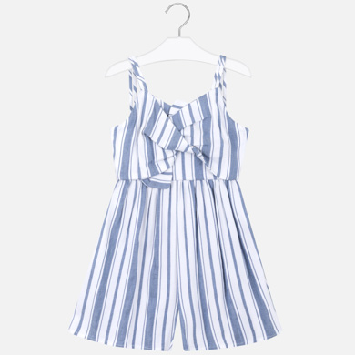 striped linen playsuit