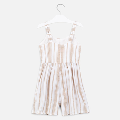 striped linen playsuit