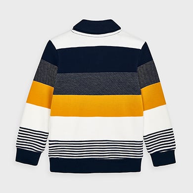 yellow striped sweatshirt