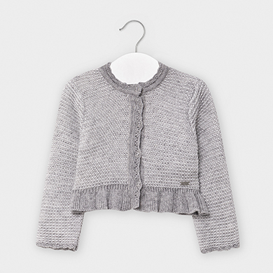 grey baby girl cardigan