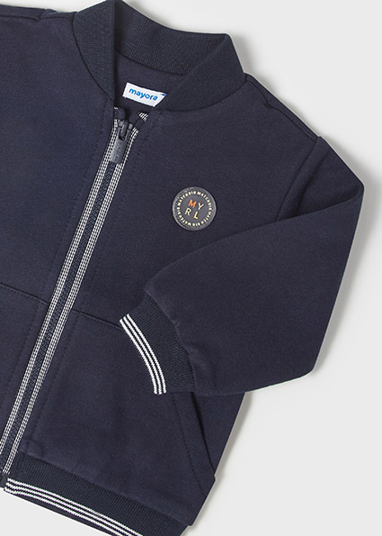 Sweat Garçon E Of M Bleu - Taille 5-6 Ans - Fermeture éclair - Coton
