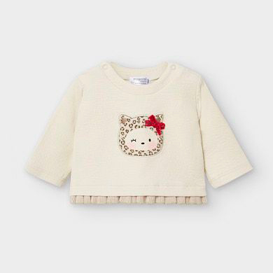 baby girl cream sweater