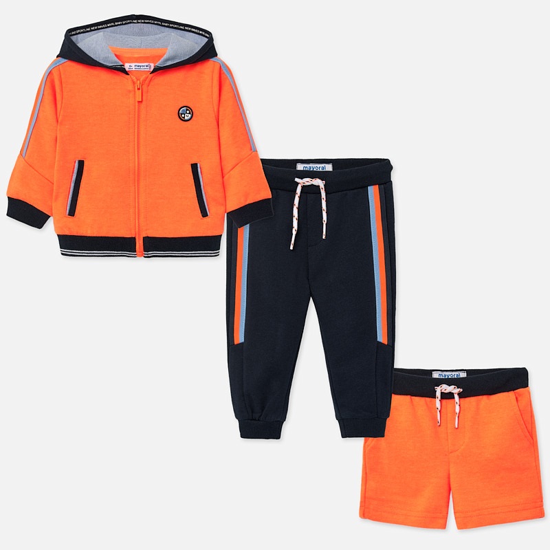 neon orange tracksuit