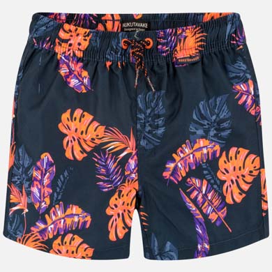 patterned swim shorts