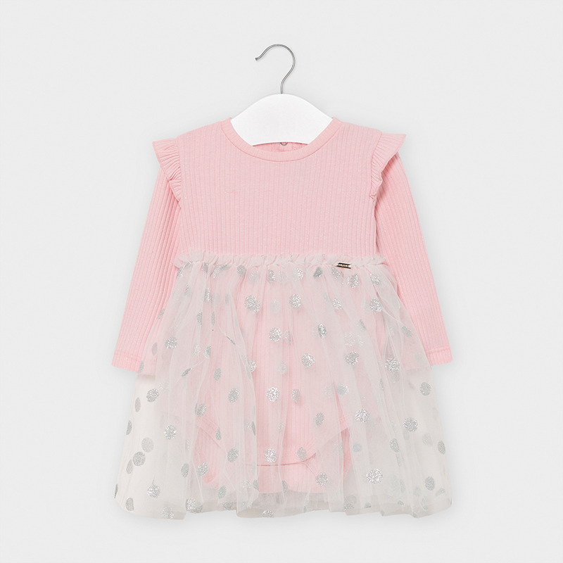 Tulle Dress Baby Girl Pink Mayoral