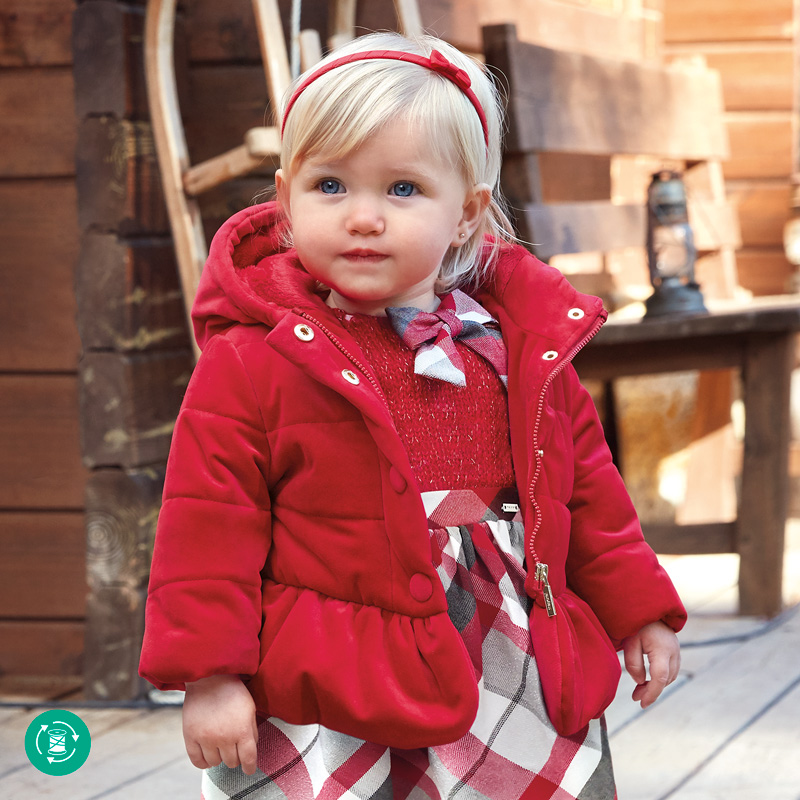 infant red coat
