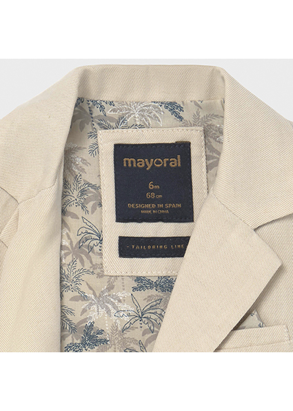 Veste Lin Habillee Bebe Garcon Toile Mayoral