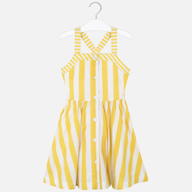 Vestido Rayas Diagonales Nina Amarillo Mayoral