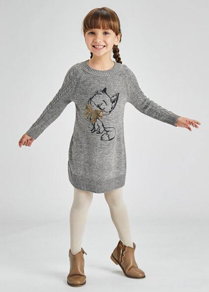 abito maglia bambina