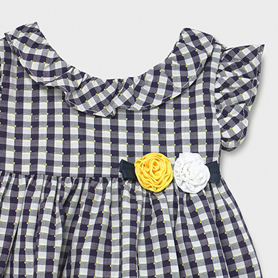 Vichy Dress For Baby Girl Navy Blue Mayoral